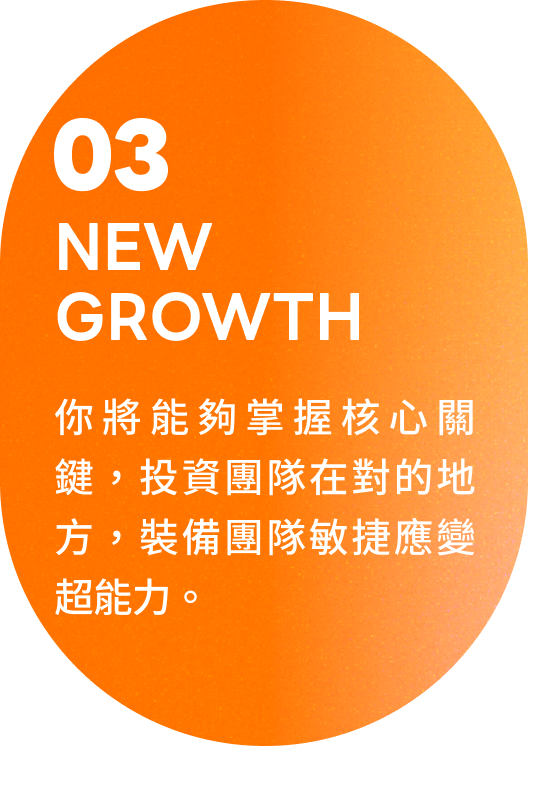你將能夠掌握核心關鍵，投資團隊在對的地方，成為靈活而優雅的新世代行銷長！